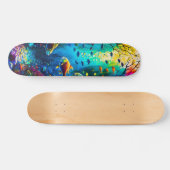 Skateboard Peces en el mundo submarino スケートボード (横)