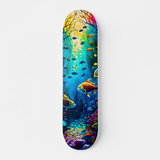 Skateboard Peces en el mundo submarino スケートボード (正面)