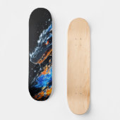 Skateboard Peligrosa criatura feroz ardiente スケートボード (正面)