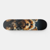 Skateboard Perro miniatura enérgico y juguetón スケートボード (横)
