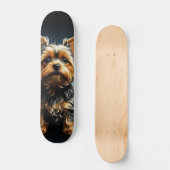 Skateboard Perro miniatura enérgico y juguetón スケートボード (正面)