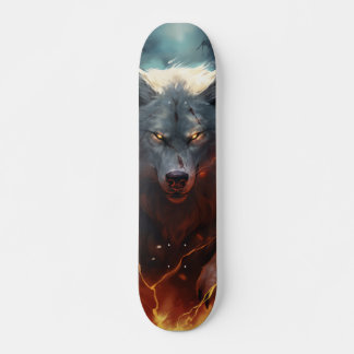 Skateboard Poderoso lobo depredador スケートボード