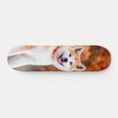 Skateboard Poderoso perro Akita japonés sentado スケートボード (横)