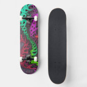 Skateboard Psicodélico - Diseño Vibrante スケートボード (正面)