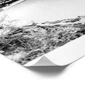 Skateboard ramp, a black and white print ポスター (角)