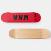 Skateboard rot M.W.M スケートボード (横)