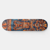 Skateboard Set Azteken Stil Mexico Mittelamer. スケートボード (横)