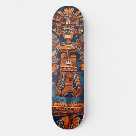 Skateboard Set Azteken Stil Mexico Mittelamer. スケートボード