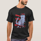 Skateboard Skateboarding Cat   Tシャツ (正面)