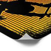 Skateboard Skateboarding Retro Tee For Skateboarde ポスター (角)