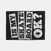 Skateboard Skateboarding Skateboarder Gift  フリースブランケット (正面(横))