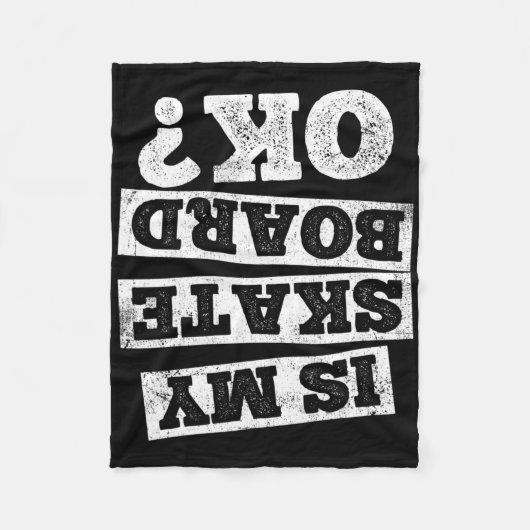 Skateboard Skateboarding Skateboarder Gift  フリースブランケット (正面)