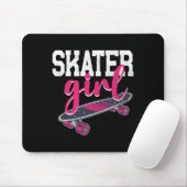Skateboard Skater Girl Vintage マウスパッド (マウス)
