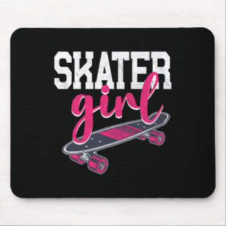 Skateboard Skater Girl Vintage  マウスパッド