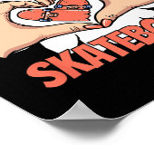 Skateboard Skating Skateboarding Skater Complicate ポスター (角)