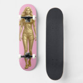 Skateboard Soraya in Gold & Pink スケートボード (正面)
