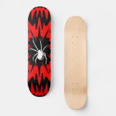 skateboard spider black and red スケートボード (正面)