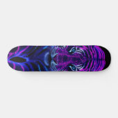 Skateboard Tigre Arístico de Rayas Fucsia スケートボード (横)