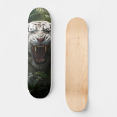 Skateboard Tigre Siberiano Blanco Agresivo スケートボード (正面)