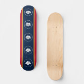 Skateboard with flag of Mississippi State, USA スケートボード (正面)