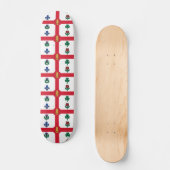 Skateboard with flag of Montreal, Canada スケートボード (正面)