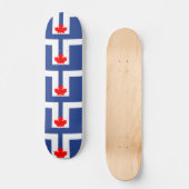 Skateboard with flag of Toronto, Canada スケートボード (正面)