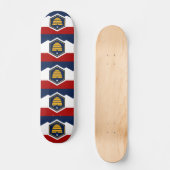 Skateboard with flag of Utah, USA スケートボード (正面)