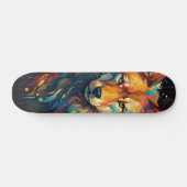 skateboard Zorro Territorial naranja y azul スケートボード (横)
