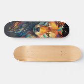 skateboard Zorro Territorial naranja y azul スケートボード (横)