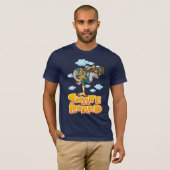 Skateboarder and clouds tシャツ (正面フル)