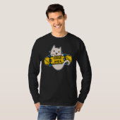 Skateboarder Cat Skateboarding on Skateboard Grind Tシャツ (正面フル)