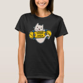 Skateboarder Cat Skateboarding on Skateboard Grind Tシャツ (正面)