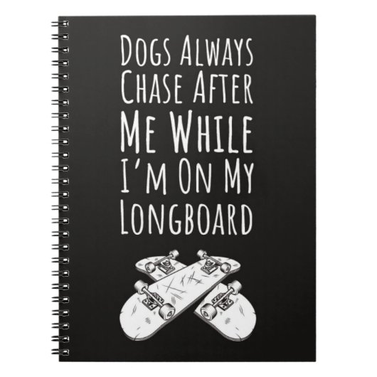 Skateboarder Gifts Skater Skating Longboard Sports ノートブック (正面)
