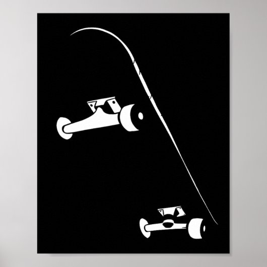 Skateboarder Skateboarding Skateboard ポスター (正面)
