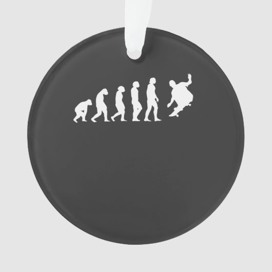 Skateboarder Skater Evolution オーナメント (正面)