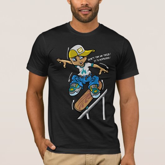 Skateboarder Trick Tシャツ (正面)