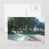 Skateboarders City Park Pueblo, Coloradoはがき ポストカード (正面/裏面)