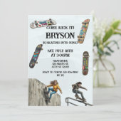 Skateboarding Birthday with Skateboards 招待状 (スタンド正面)