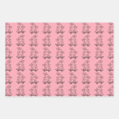 Skateboarding Bunny ラッピングペーパーシート (正面3)