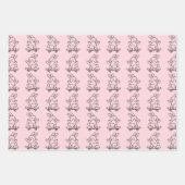 Skateboarding Bunny ラッピングペーパーシート (正面2)