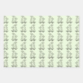 Skateboarding Bunny ラッピングペーパーシート (正面)