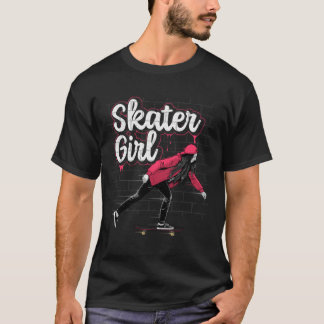 Skateboarding Design for Girls Women Skateboard Sk Tシャツ