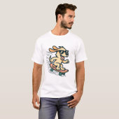 Skateboarding Dog Tシャツ (正面フル)