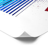 Skateboarding Girl  ポスター (角)