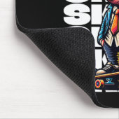 Skateboarding Gravity Never Heard Pig Skateboard  マウスパッド (コーナー)