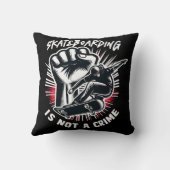 Skateboarding is Not A Crime クッション (裏面)