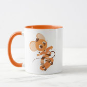 Skateboarding Mouse Combo Mug - Bold & Playful マグカップ (左)