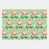 Skateboarding Skateboarder Holiday Gift ラッピングペーパーシート (正面)