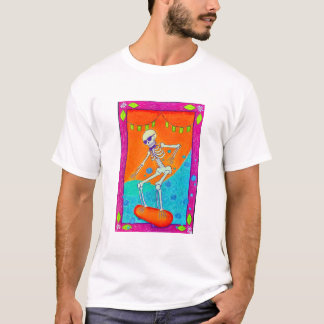 Skateboarding Skeleton Tシャツ