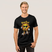 Skateboarding Sunクールとの滞在 トライブレンドTシャツ (正面全面)